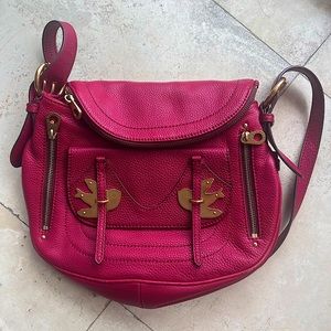 Red Marc Jacobs Petal To The Metal Natasha Bird Shoulder Bag